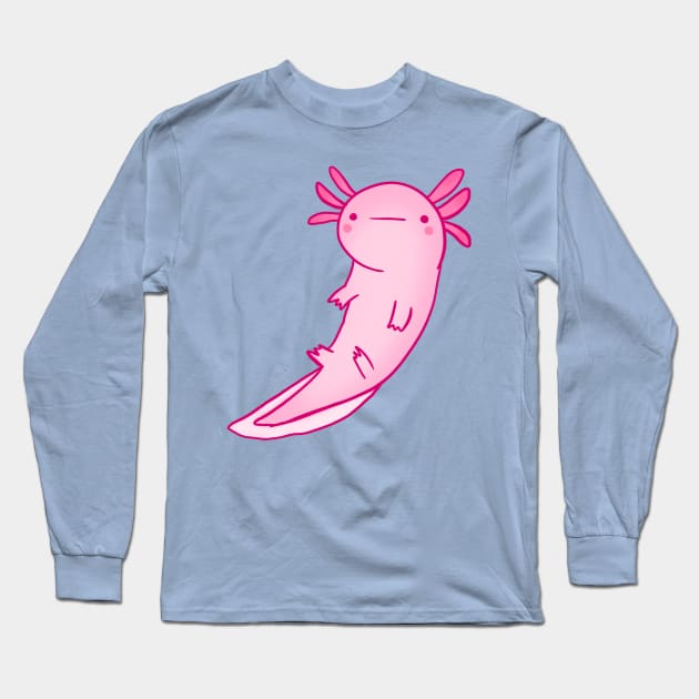 axolotl art Long Sleeve T-Shirt by Mayarart